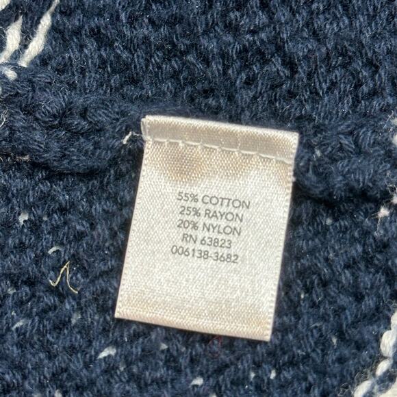 Christopher & Banks Navy Blue Open Front Cardigan Sweater Womens Petite Small PS - Picture 12 of 14